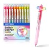 WRITECH Retractable Gel Ink Pens: 0.5mm Black-Ink Switch Between Silent