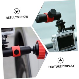 Tofficu Action Camera Suction Cup Mount for Car Durable Material Flexible Rotation Powerful Suction for Multi Angle Shooting for Travel Recording and Adventure Enthusiasts