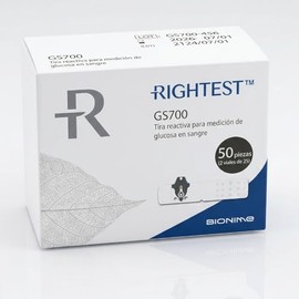 Tiras Reactivas para Medición de Glucosa en Sangre, 50 Piezas, Blanco y Azul, Alta Precisión, 0.6 Microlitros