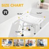 Hiqufet Shower Chair for Inside Shower(500lb), 5 Height Adjustable Shower