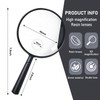 Feosky Handheld Reading Magnifier, 10X Magnifier, 90mm Shatterproof Lens, Adults