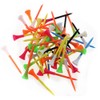 Rubber Cushion Top Plastic Golf Tees Mixed Colors Pack of