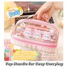 Bunny Pencil Pouch w/Handle Rabbit Kitten Bear Puppy Pen Case