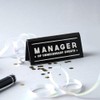CGB Giftware | Manager Of Unnecessary Events Black Desk Sign