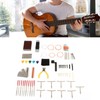 Guitar Tool Kit Bridge Pin Saddle Nut File Radius Ruler