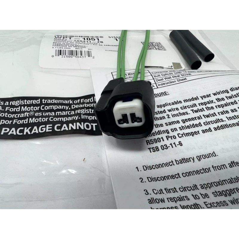 Ford Fuel Injector Connector Pigtail Harness Fits Several Models 5U2Z14S411ZB