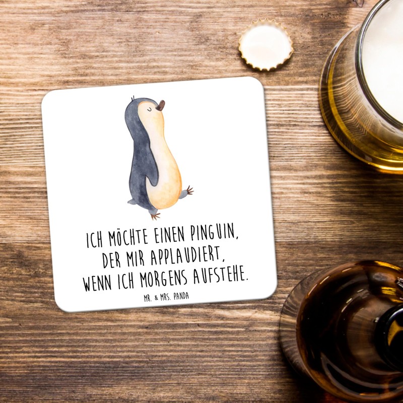 Mr. & Mrs. Panda 10er Set Untersetzer Set Pinguin marschieren