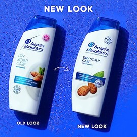Head and Shoulders Champú para la caspa, tratamiento anticaspa, cuidado del cuero cabelludo seco para uso diario, sin parabenos, 12.5 onzas