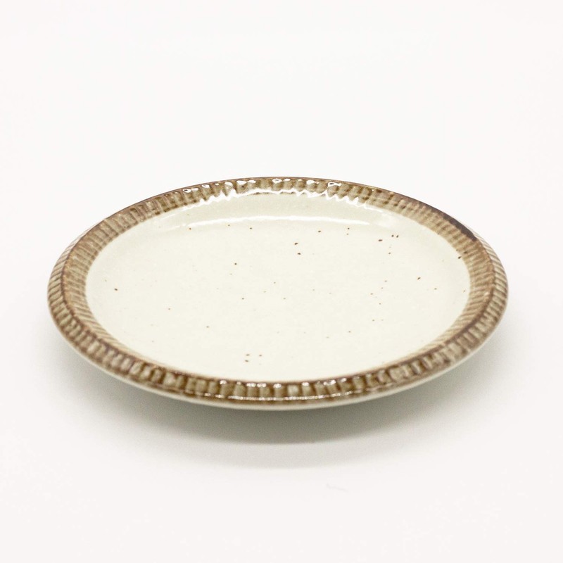 Ichikyu Mino Pottery Small Plate, Diameter 5.5 inches (14 cm),