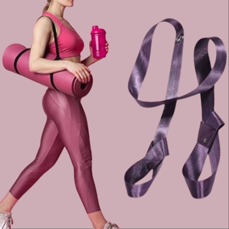 WIKEXINGLONGER Yoga Mat Carry Strap Adjustable Loops for all Mat
