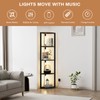 VILICK Corner Shelf with Light 5 Tier Tall Standing Shelf