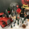 NotiGat Miniature Christmas Pine Tree Mini Bottle Brush Christmas Trees