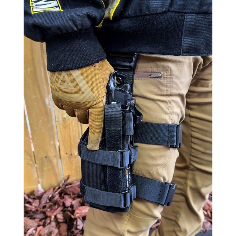 Universal Drop Leg Holster - Adjustable Thigh Holster for Light