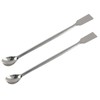 CVNRCLP 7.9in Stainless Steel Lab Spatula - Double-Ended Laboratory Sampling