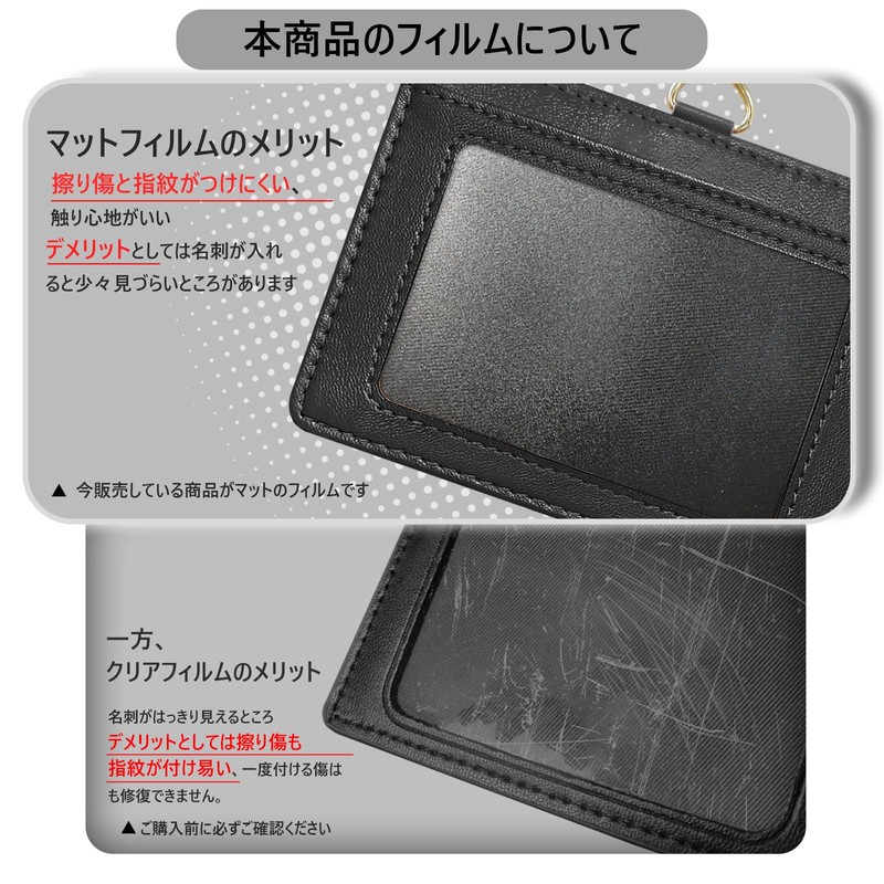 X-Lounge ID Card Holder, Name Holder, Genuine Leather, Horizontal Type,