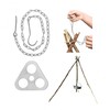 Stainless steel campfire tripod, camping tripod, barbecue accessories, campfire tripod,