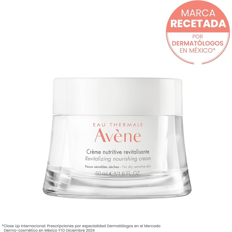 AVENE, Crema facial nutritiva, revitaliza, calma y suaviza, para piel