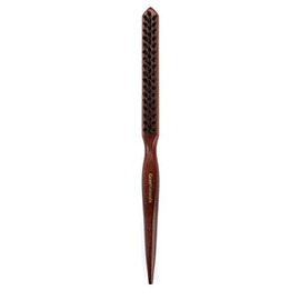 GranNaturals Cepillo de cerdas de jabalí para peinar para mujeres - Peine liso con pico de cola de rata para sección de cabello utilizado para control