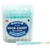 Extra Large Rock Candy Sticks: 36 Light Blue Cotton Candy