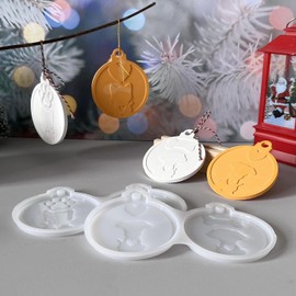 Silikonformen Gießformen Anhänger, 4er Silikonform Anhänger mit Hunde Katzen Muster Gießformen Silikon Anhänger Gips zum Gießen Silikonform Tiere Gießform Hunde Katzen Anhänger für DIY