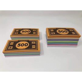 Mono 2 Sets of 60 of Each Bill Denomination in Mixed Colors: $1, $5, $10, $20, $50, $100, and $500