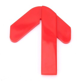 Weiyiroty Plastic Centre Finder, Red Circular Center Point Finder, 4cm Length, ABS Material, Plastic Molding Construction