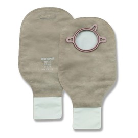 New Image Drainable 12"L 2pc System Ostomy Pouch 2.75" Flange 18164, 10 Ct