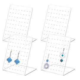 FYKZQWDS 4 Pcs Earring Display Stand, Earring Stand Earring Holders Organizers Earring Storage Organiser Jewellery Stand Girl Desktop Jewelry Earringdisplay Stand Suitable for Girls and Women