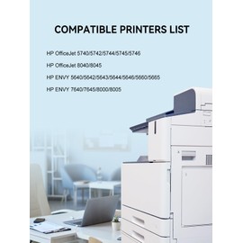 PRINPUSE 62XL Ink Cartridges Black Replacements for HP 62XL Ink Cartridges HP Ink 62 for Envy 7640 5540 5640 7645 5560 5642 for OfficeJet 5740 5746 5745 200 258 250 Printer (2 Pack)