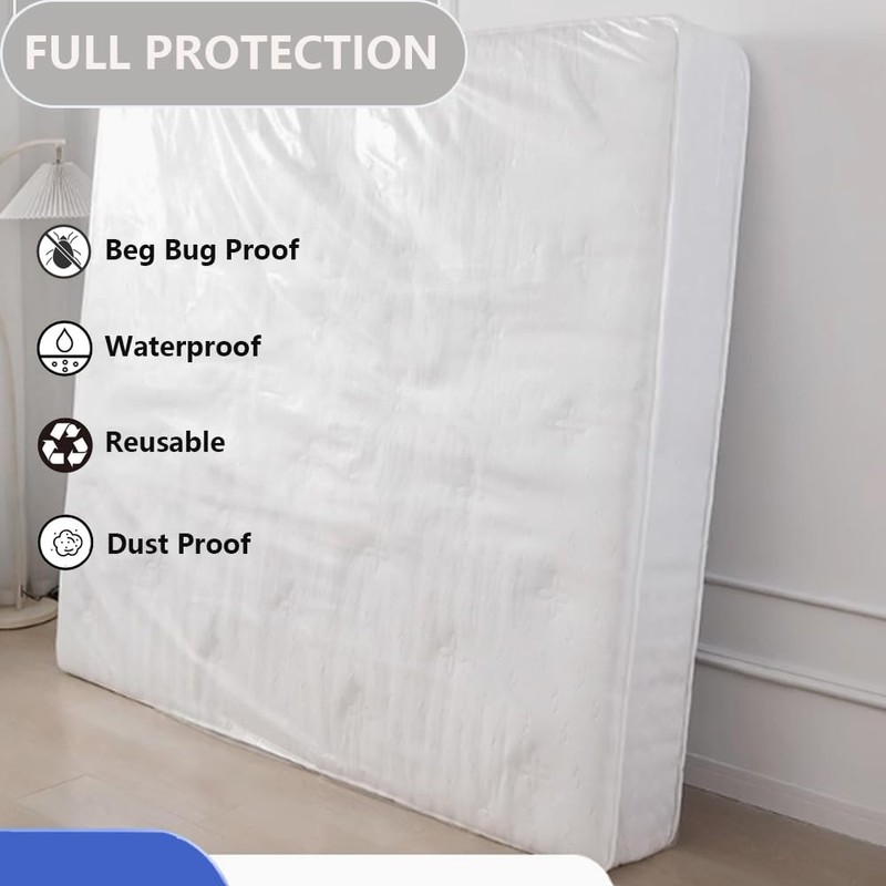 Plastic Mattress Bag for Moving Storage, Mattress Protector Cover ,Mattress
