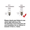 XRZT E12 Led Candelabra Light Bulbs 75W Replacement, T3/T4 Led