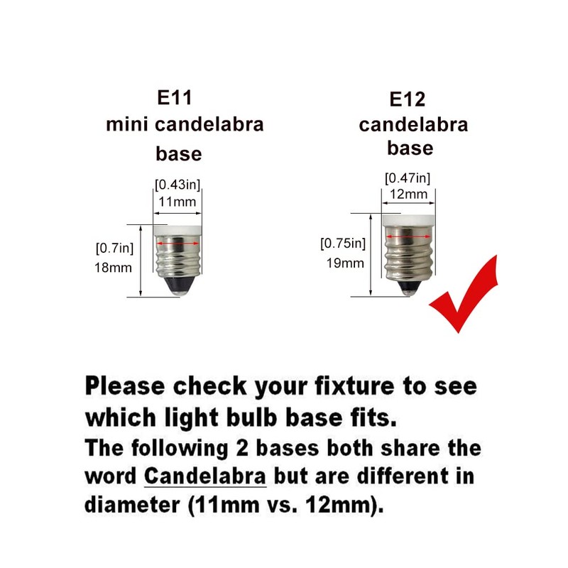 XRZT E12 Led Candelabra Light Bulbs 75W Replacement, T3/T4 Led