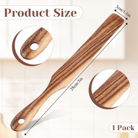 Skinny Wooden Spurtle for Sourdough Starter, Sourdough Stirring Stick Sourdough Spatula Jar Scraper Spatula Dough Whisk Flat Spurtles Spurtles Kitchen Tool for Spreading Baking Mixing
