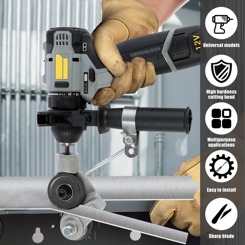 Electric Drill Plate Cutter High Manganese Steel Electric Drill Shears