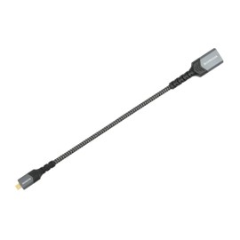 BlueRigger Micro HDMI to HDMI Adapter (Male to Female, HDMI 2.0 4K@60Hz HDR, 3D,18Gbps Braided Cord, ARC) - Compatible with GoPro Hero 7/6, Raspberry Pi 4/5, Sony A6300 Camera/Retroid Pocket 3+