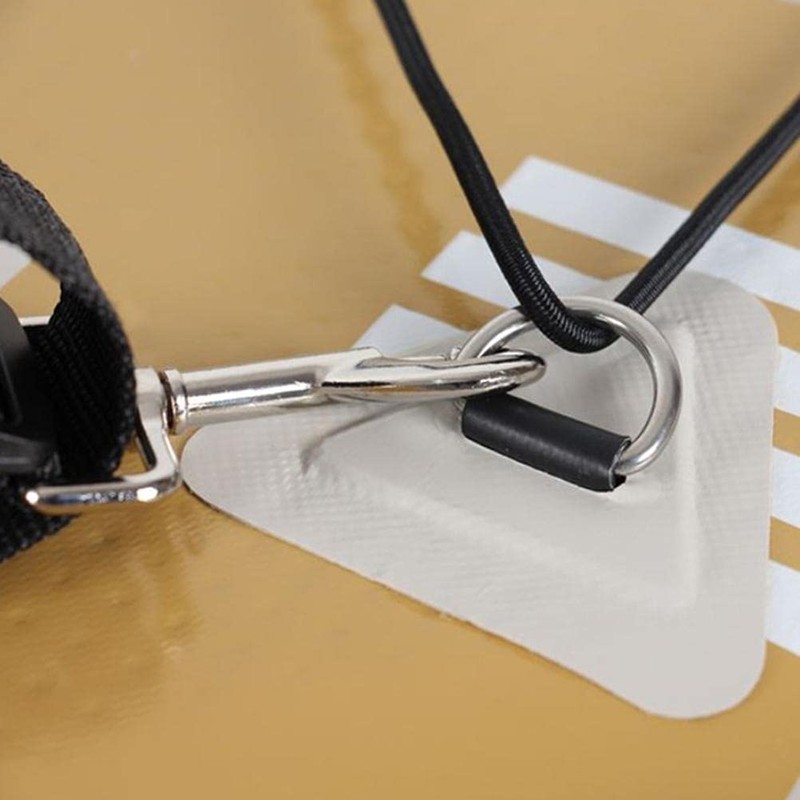 4 Pieces D-Rings Patch For Pvc Inflatable Boat Canoe Raft