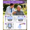 100 Pcs Bedside Commode Liners with Absorbent Pads, Tear-Free Leak-Proof