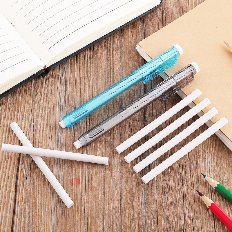 Molain Pen-Style Erasers Set, 2PCS Retractable Mechanical Eraser Pens with