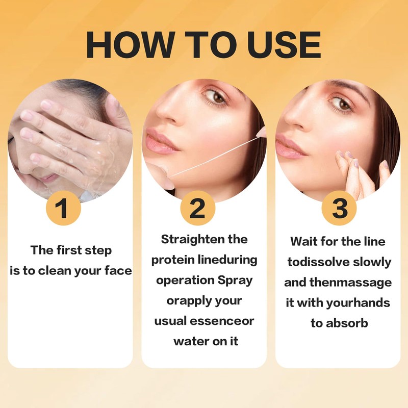 Landrain Pack of 100 Collagen Threads Lifting Set, Active Collagen