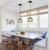 LBSQJ Green Glass Pendant Lights Kitchen Island 1 Pack 7.48