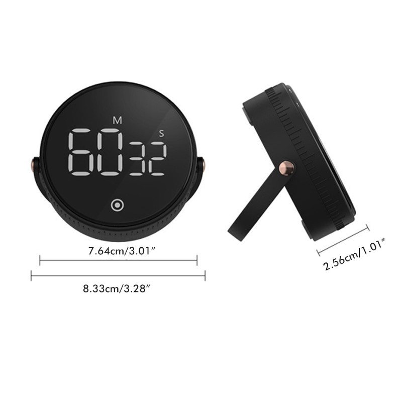 Digital Kitchen Timers Large LED Display Magnetic Countdown Countup Timer