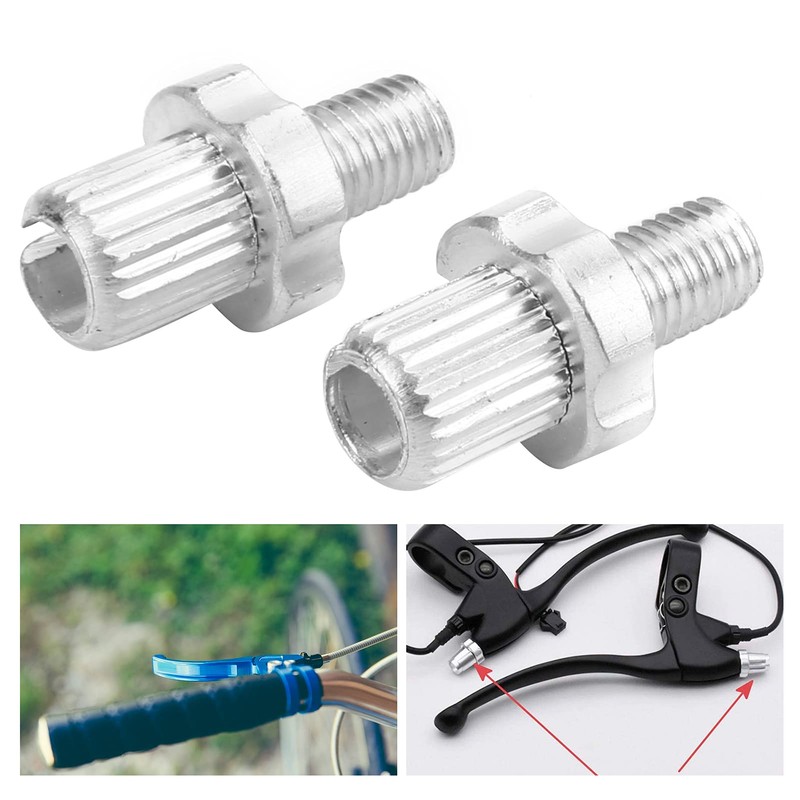 Cuifati 2pcs M7 Bicycle Brake Lever Adjuster Screws, Aluminium Alloy