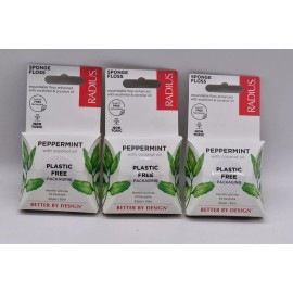 3 Radius Peppermint Floss Natural Erythritol 55 yrds 100% Vegan Natural Silk