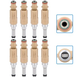 8Pcs CCIYU 12 Holes Fuel Injector Kits fit for for 2007 Toyota Tundra,for 2008 Toyota Tundra, 23250-3810/23209-09110/23209-39135/FJ1085