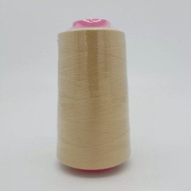 NICE FABRICS 1 Big Spool LIGHT GOLD Serger Sewing Machine Thread 6000 YDS Cone T27 S2 Quality