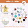 Yimomoyi 24 Pcs Crystals and Gemstones, Star Healing Crystals Set