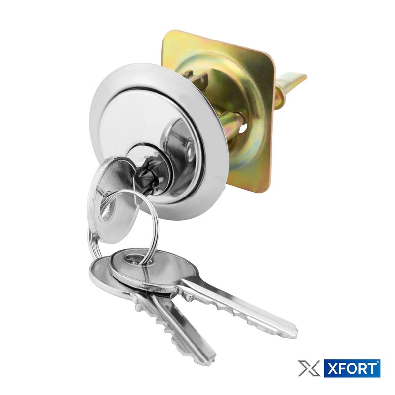 XFORT® Standard Deadlocking Night Latch 60mm, Complete with Rim Cylinder