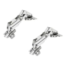 SIQUAR Bisagra Esquinera 165° Tipo Cangrejo Bidimensional 2 Pares