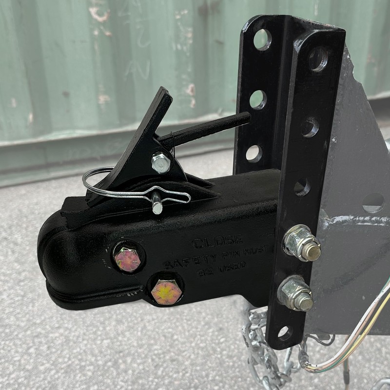 A.A Trailer Coupler with 5-Position Adjustable Channel Bracket - 2-5/16"