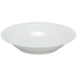 Yanco CAT-4012 Catering Rim Bowl, 68 oz Capacity, 2" Height, 12" Diameter, Melamine, White Color, Pack of 12